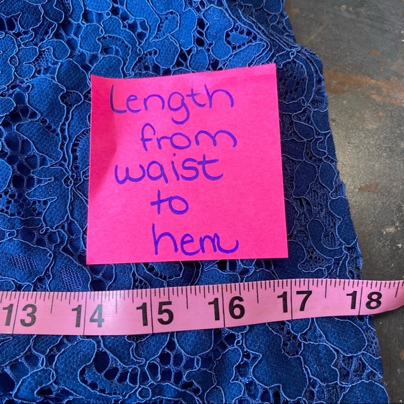 NWT- Free People Lovely in Lace Blue Dress - Picture 15 of 15